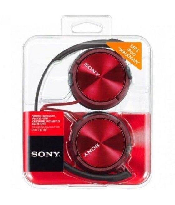 Auriculares Sony MDRZX310APR/ con Micrófono/ Jack 3.5/ Rojos - Imagen 4