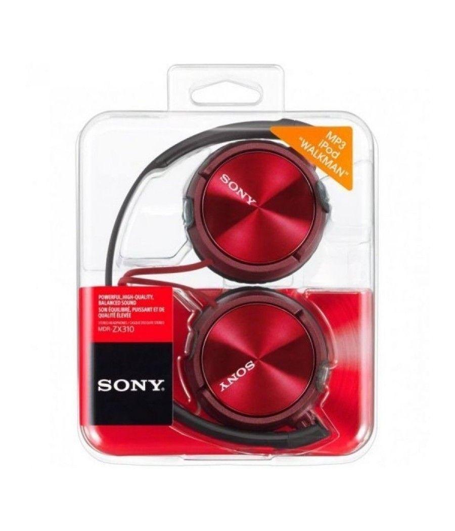 Auriculares Sony MDRZX310APR/ con Micrófono/ Jack 3.5/ Rojos - Imagen 4