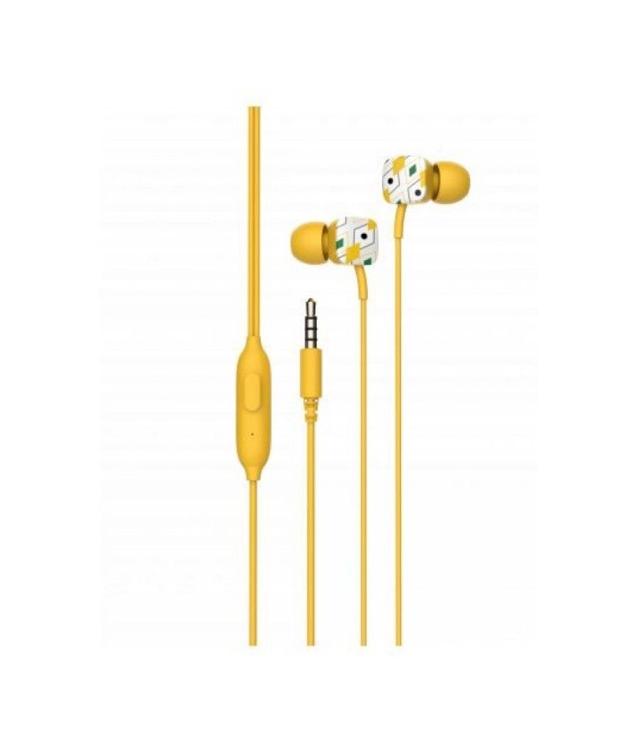 Auriculares Intrauditivos SPC Hype/ con Micrófono/ Jack 3.5/ Amarillos - Imagen 1