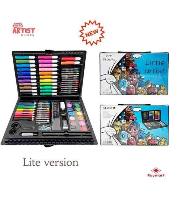 Alex bog set art studio little artist 86 piezas plastic box c/surtidos