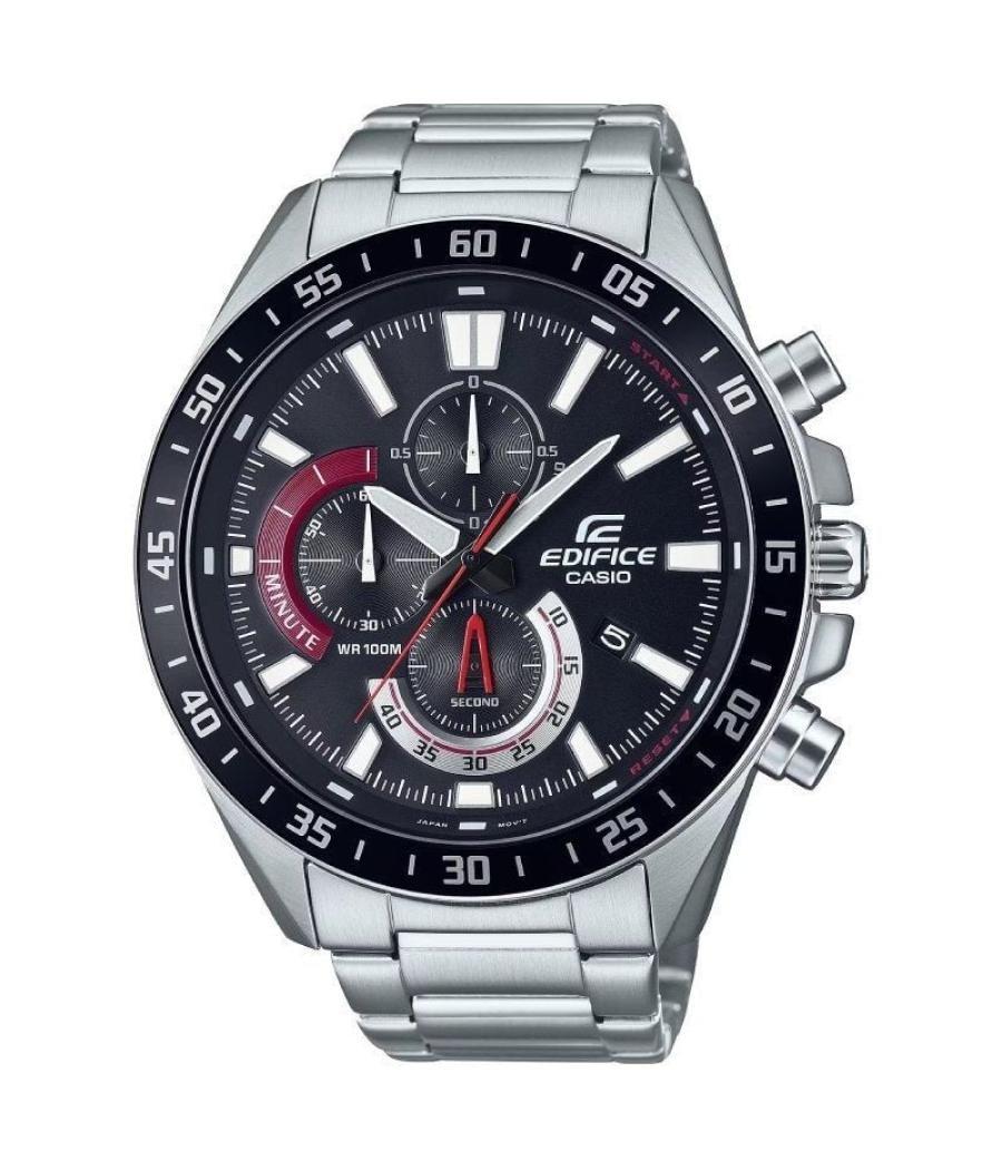 Reloj analógico casio edifice classic classic efv-620d-1a4vuef/ 55mm/ plata y negro