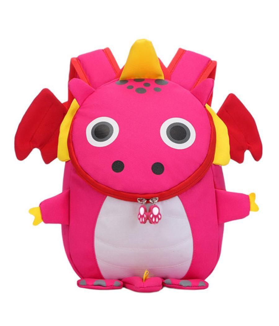 Mochila infantil modelo dragón color rosa dohe 51462