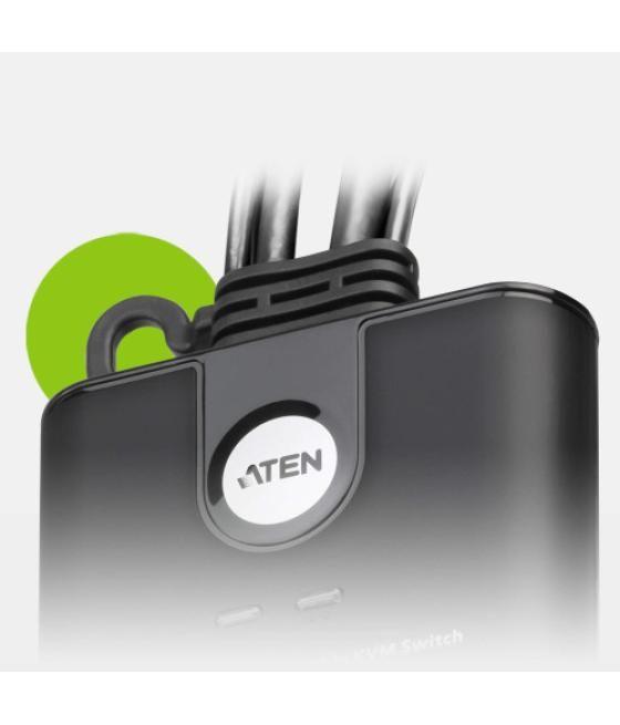 Aten switch kvm usb fhd hdmi de 2 puertos en formato cable