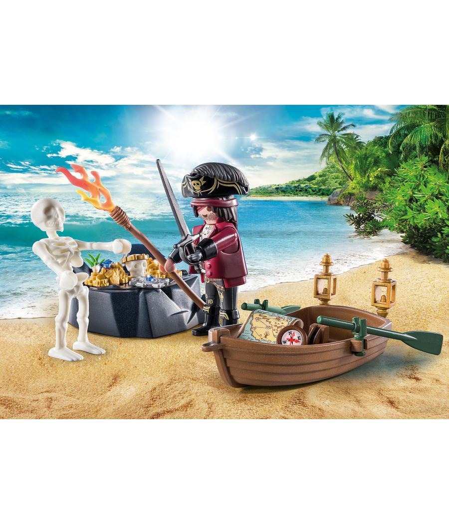 Playmobil starter pack pirata con bote de remos