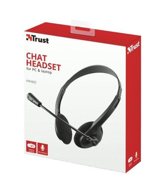 Auriculares Trust Primo Chat 21665/ con Micrófono/ Jack 3.5/ Negros - Imagen 5
