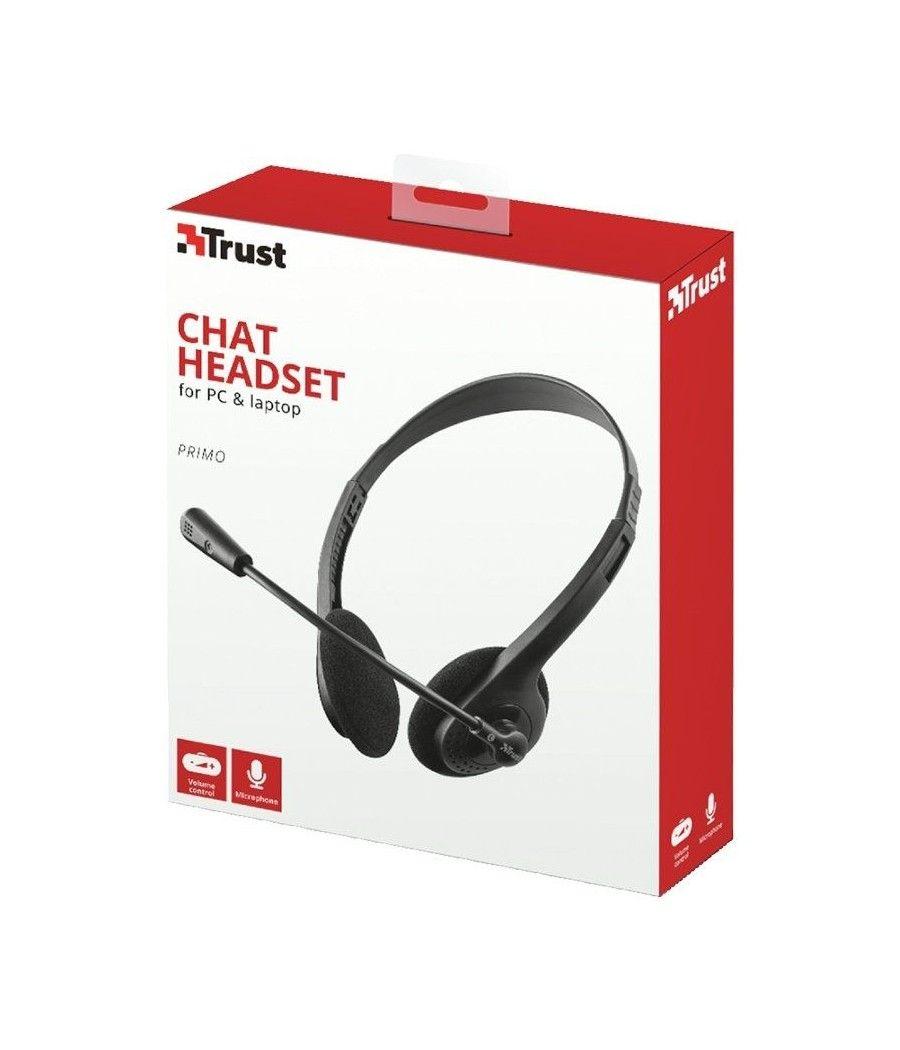 Auriculares Trust Primo Chat 21665/ con Micrófono/ Jack 3.5/ Negros - Imagen 5