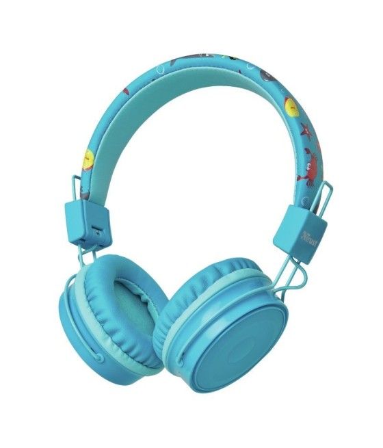 Auriculares Inalámbricos Infantiles Trust Comi 23607/ con Micrófono/ Bluetooth/ Azules - Imagen 1