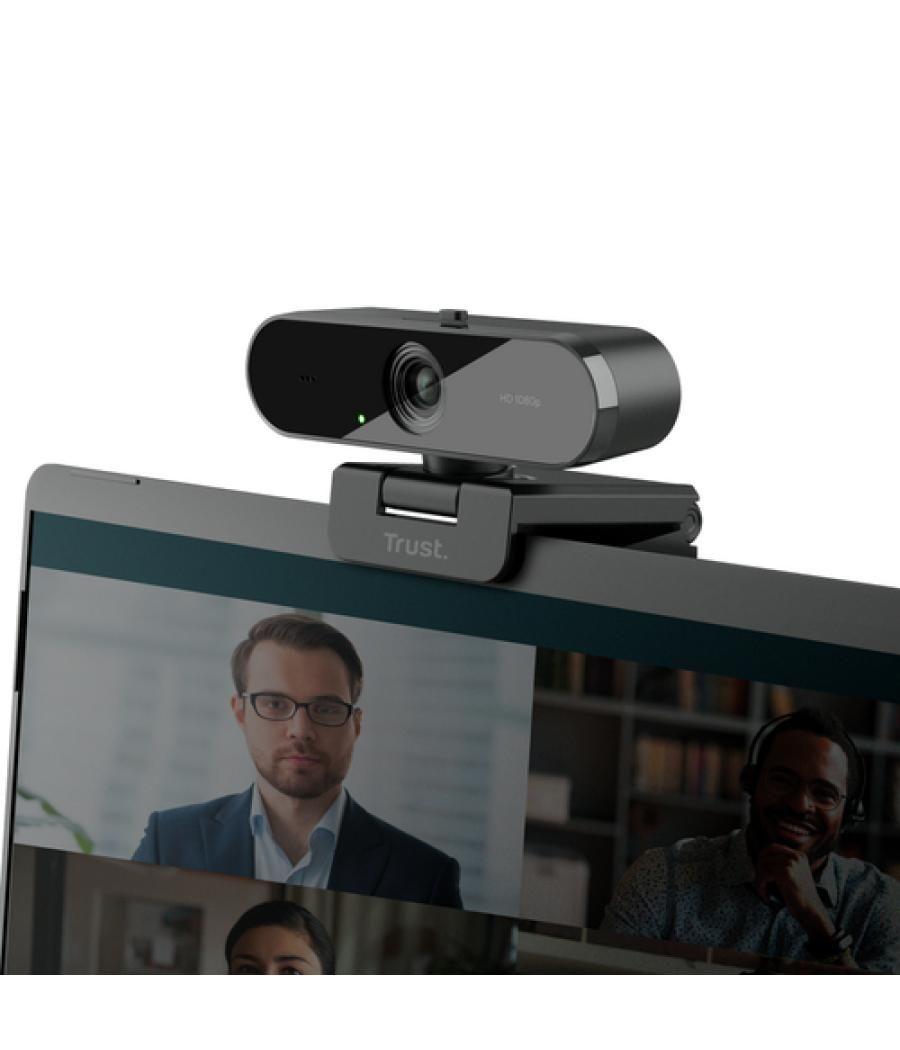 Trust TW-200 cámara web 1920 x 1080 Pixeles USB Negro