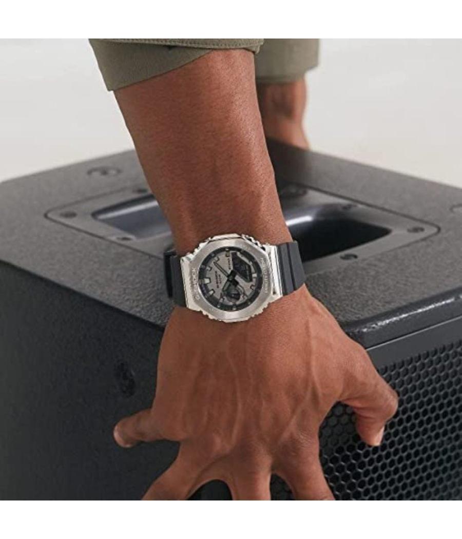Reloj analógico y digital casio g-shock metal gm-2100-1aer/ 49mm/ negro