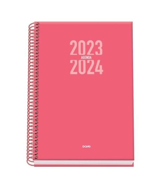 Dohe agenda escolar sigma a5 espiral sv cartón forrado rosa 2023-2024