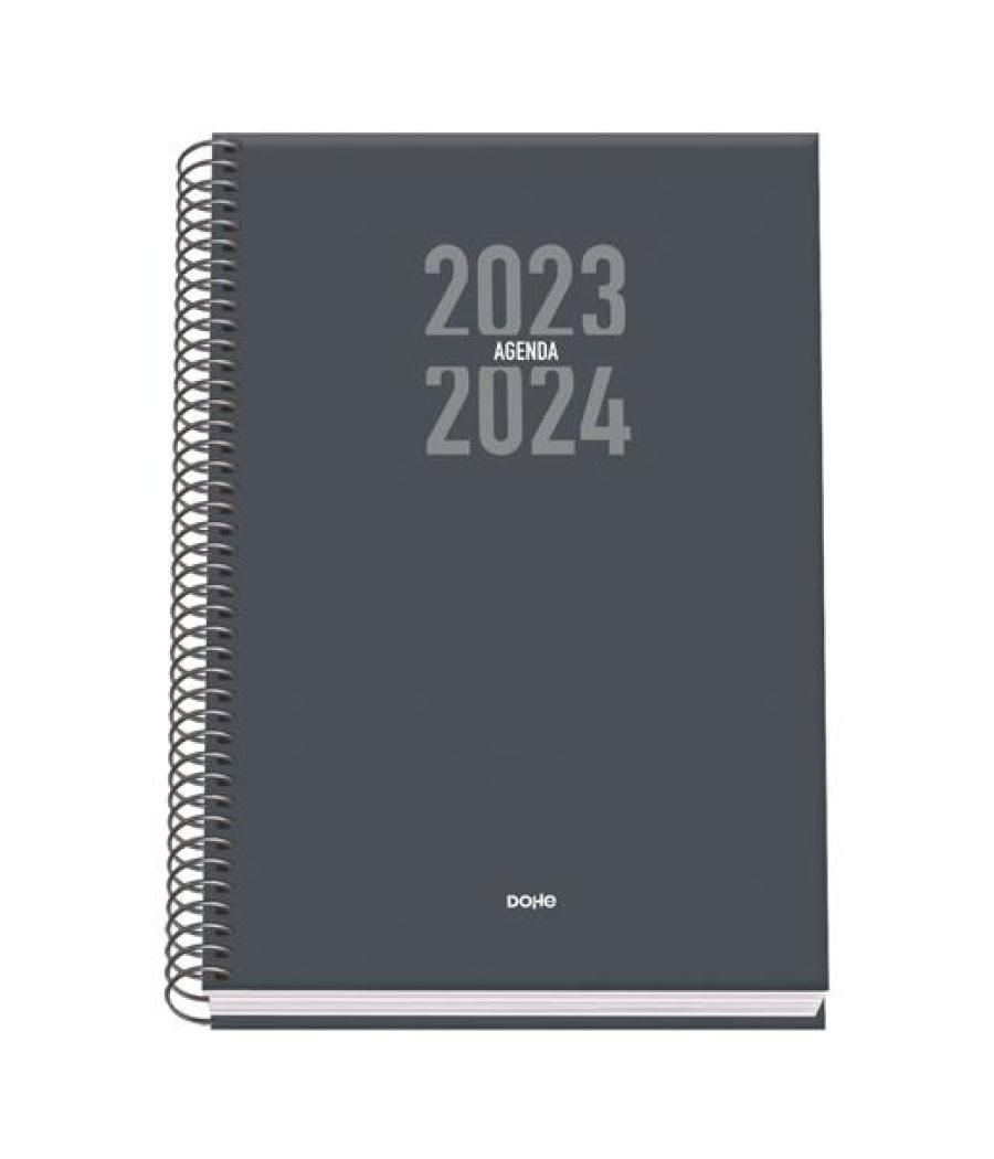 Dohe agenda escolar sigma a5 espiral sv cartón forrado gris 2023-2024