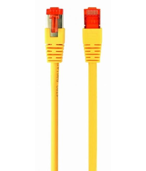 Cable red s-ftp gembird cat 6a lszh amarillo 3 m