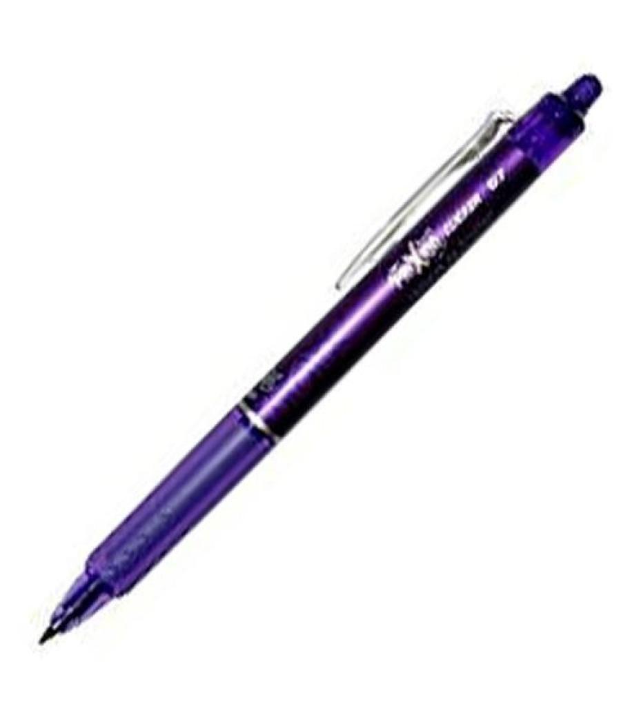 Pilot boligrafo borrable frixion clicker violeta pack 12 unidades