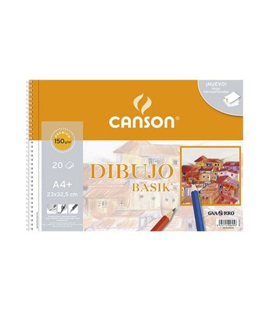 Cuaderno de Dibujo con Espiral Canson C200400695/ A4+/ 20 Hojas - Imagen 1