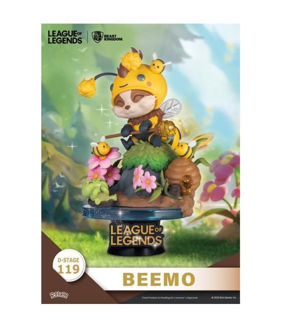 Set de 2 figuras beast kingdom dstage league of legends beemo y bzzziggs