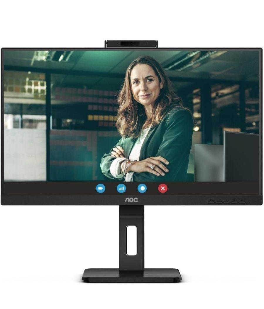 Monitor profesional aoc q27p3cw 27'/ qhd/ webcam/ multimedia/ negro