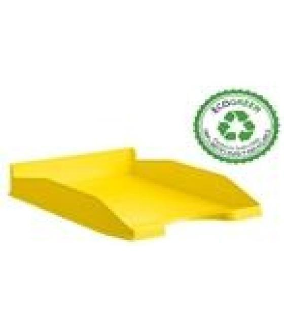 Archivo 2000 bandeja archivo 2000 apilable en 3 posiciones fondo liso formato din a4 y folio 345x255x60 mm amarilla