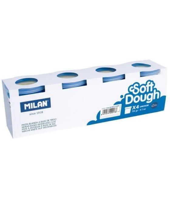 Milan pasta blanda soft dough bote 116gr blanco caja 4 ud
