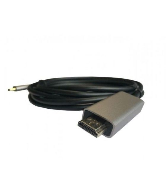 Cable HDMI 3GO C137/ HDMI Macho - USB Tipo-C Macho/ 2m/ Negro - Imagen 2