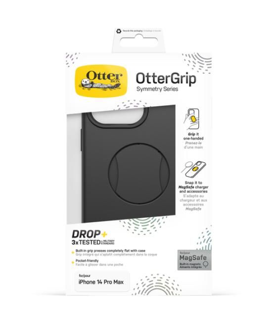 OtterBox OtterGrip Symmetry hoes voor iPhone 14 Pro Max voor MagSafe, valbestendig, beschermhoes met ingebouwde grip, 3x getest 