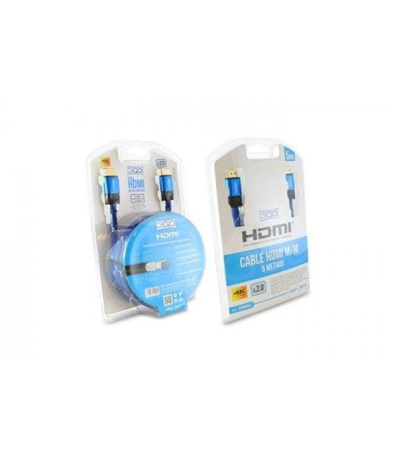 Cable HDMI 2.0 4K 3GO CHDMI52/ HDMI Macho - HDMI Macho/ 5m/ Azul - Imagen 5