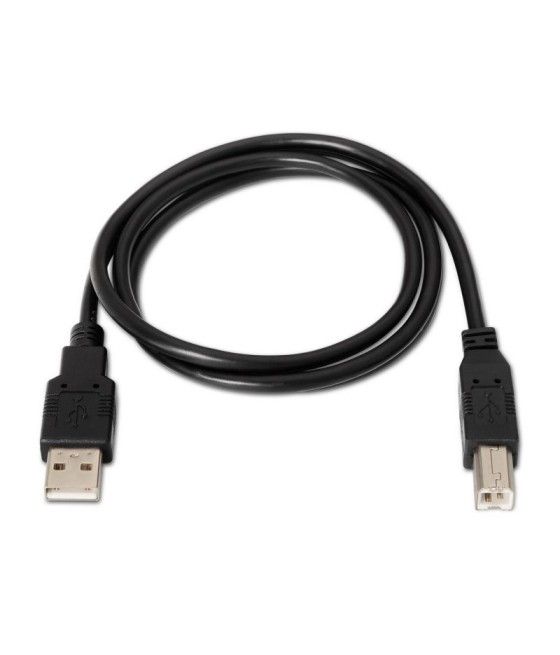 Cable USB 2.0 Impresora Aisens A101-0006/ USB Macho - USB Macho/ 1.8m/ Negro - Imagen 2