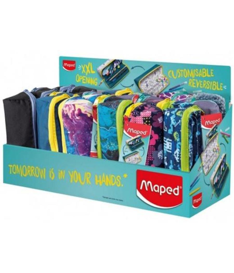 Maped portatodos xxl empty pencil case expositor de 24u c/surtidos