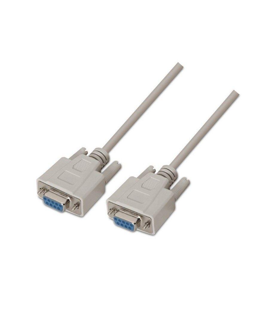Cable Serie NULL Modem Aisens A112-0067/ DB9 Hembra - DB9 Hembra/ 1.8m/ Beige - Imagen 1