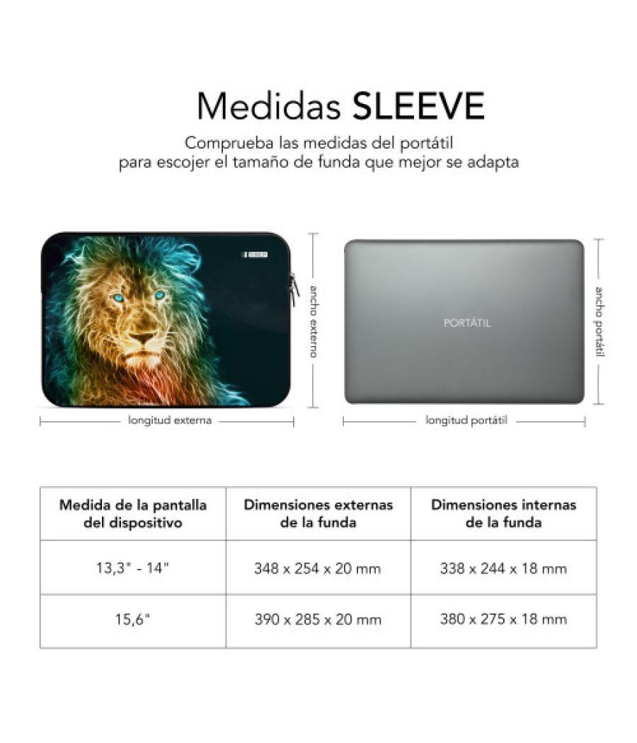 Subblim funda ordenador neopreno trendy sleeve neo lion 15,6"