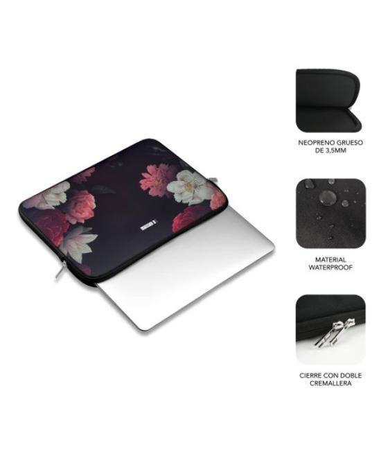 Subblim funda ordenador neopreno trendy sleeve neo flowers 13,3-14"