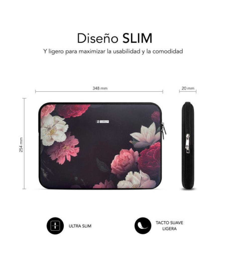 Subblim funda ordenador neopreno trendy sleeve neo flowers 13,3-14"