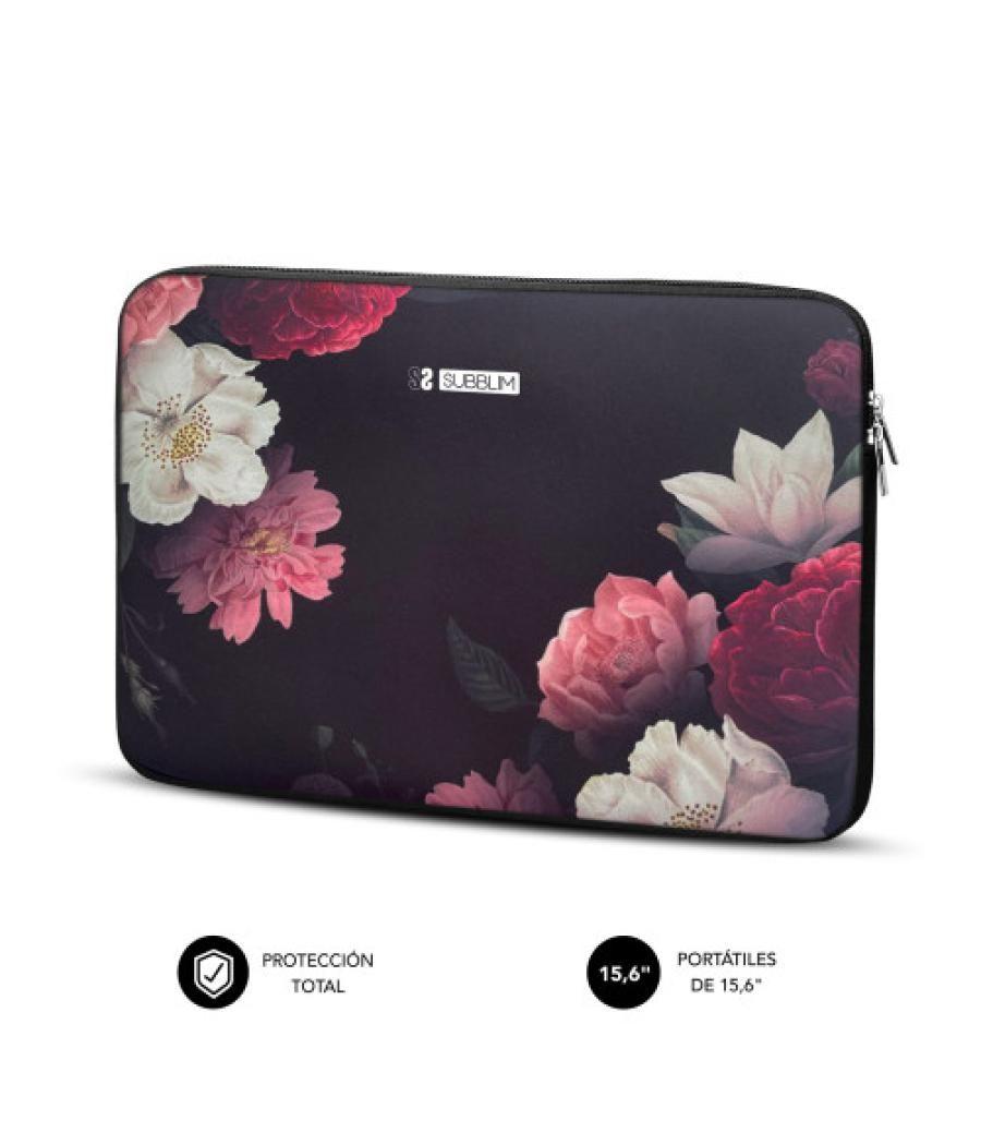 Subblim funda ordenador neopreno trendy sleeve neo flowers 15,6"