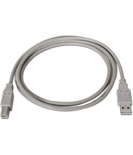 Cable usb(a) 2.0 a usb(b) 2.0 aisens 1m gris