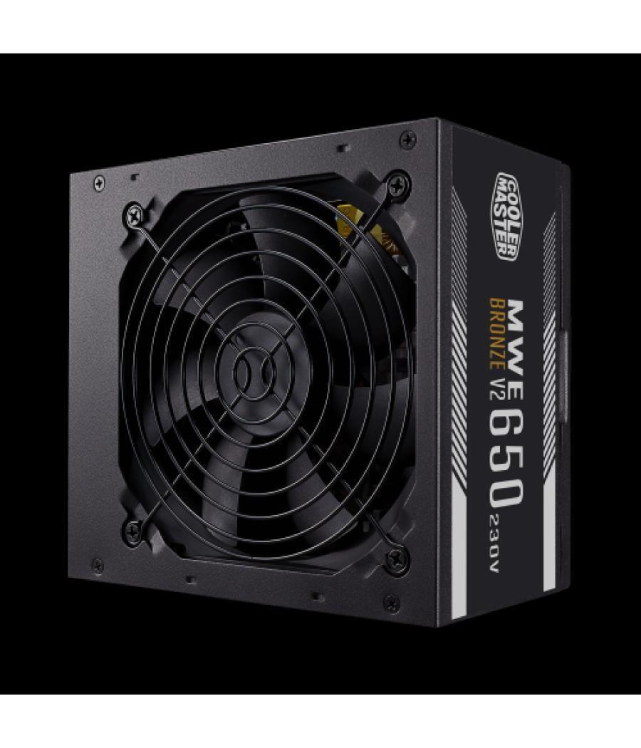 Fuente alimentacion cooler master mwe bronze v2 650w 230v 80+ bronze mpe-6501-acabw-beu