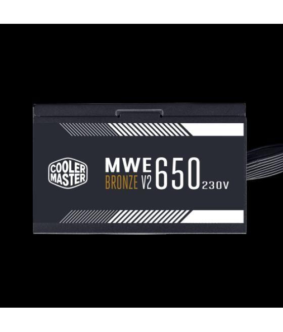 Fuente alimentacion cooler master mwe bronze v2 650w 230v 80+ bronze mpe-6501-acabw-beu