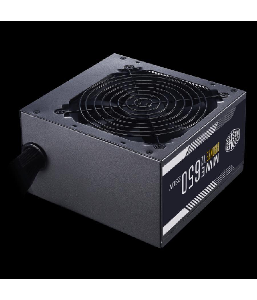 Fuente alimentacion cooler master mwe bronze v2 650w 230v 80+ bronze mpe-6501-acabw-beu