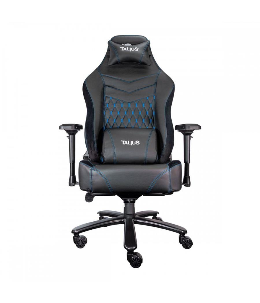 Silla gamer talius mamut negra/azul 4d, frog, base metal, ruedas nylon, soporta hasta 170kg