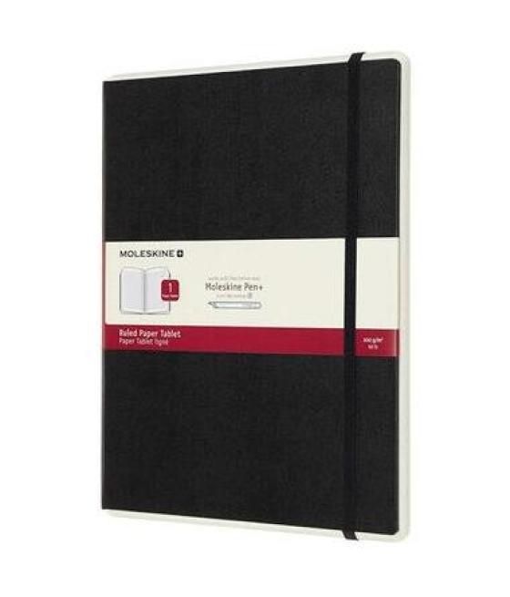 Moleskine cuaderno digital xl con páginas rayadas tapa dura negro