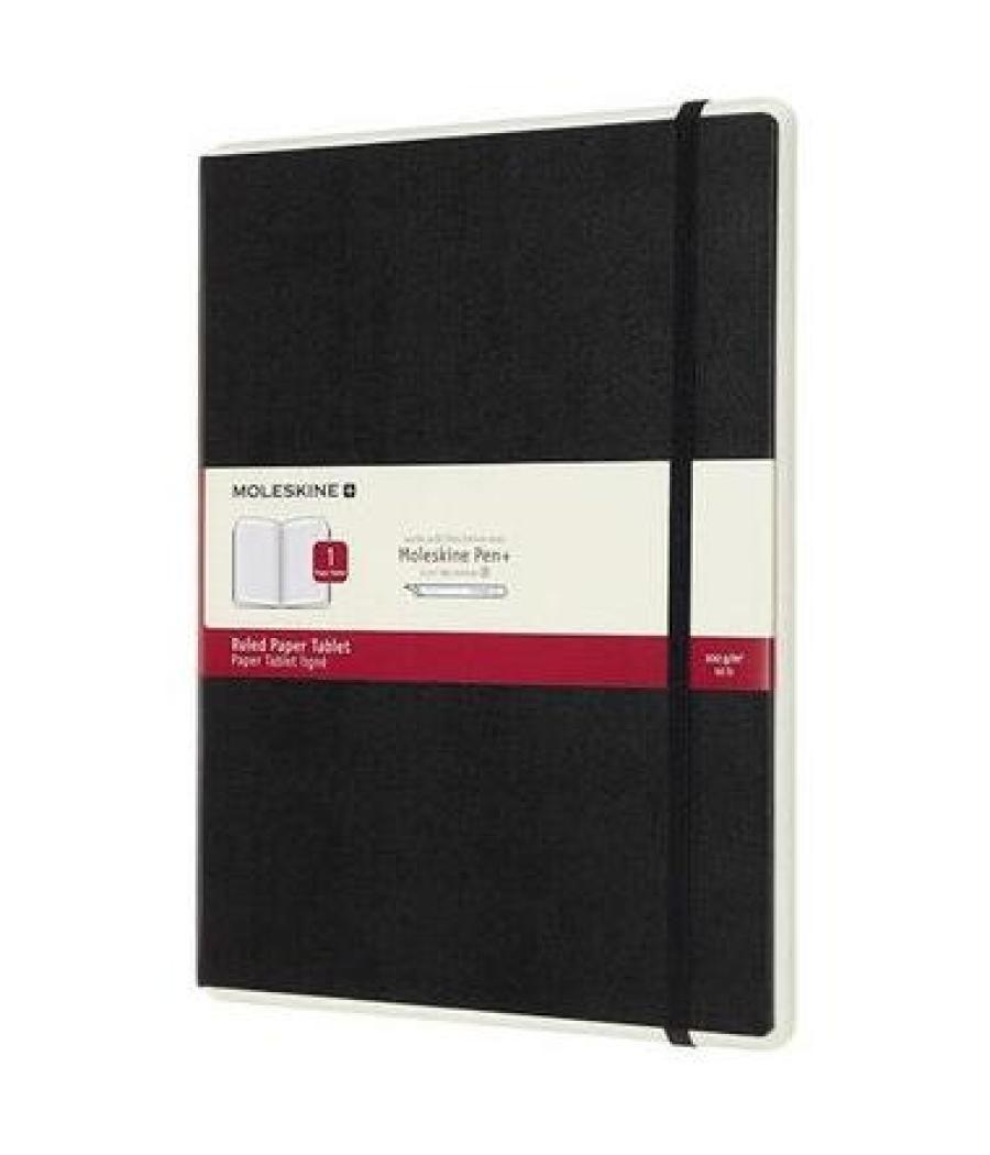 Moleskine cuaderno digital xl con páginas rayadas tapa dura negro