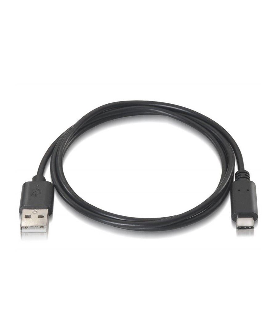 Cable USB 2.0 Aisens A107-0050/ USB Tipo-C Macho - USB Macho/ 0.5m/ Negro - Imagen 2