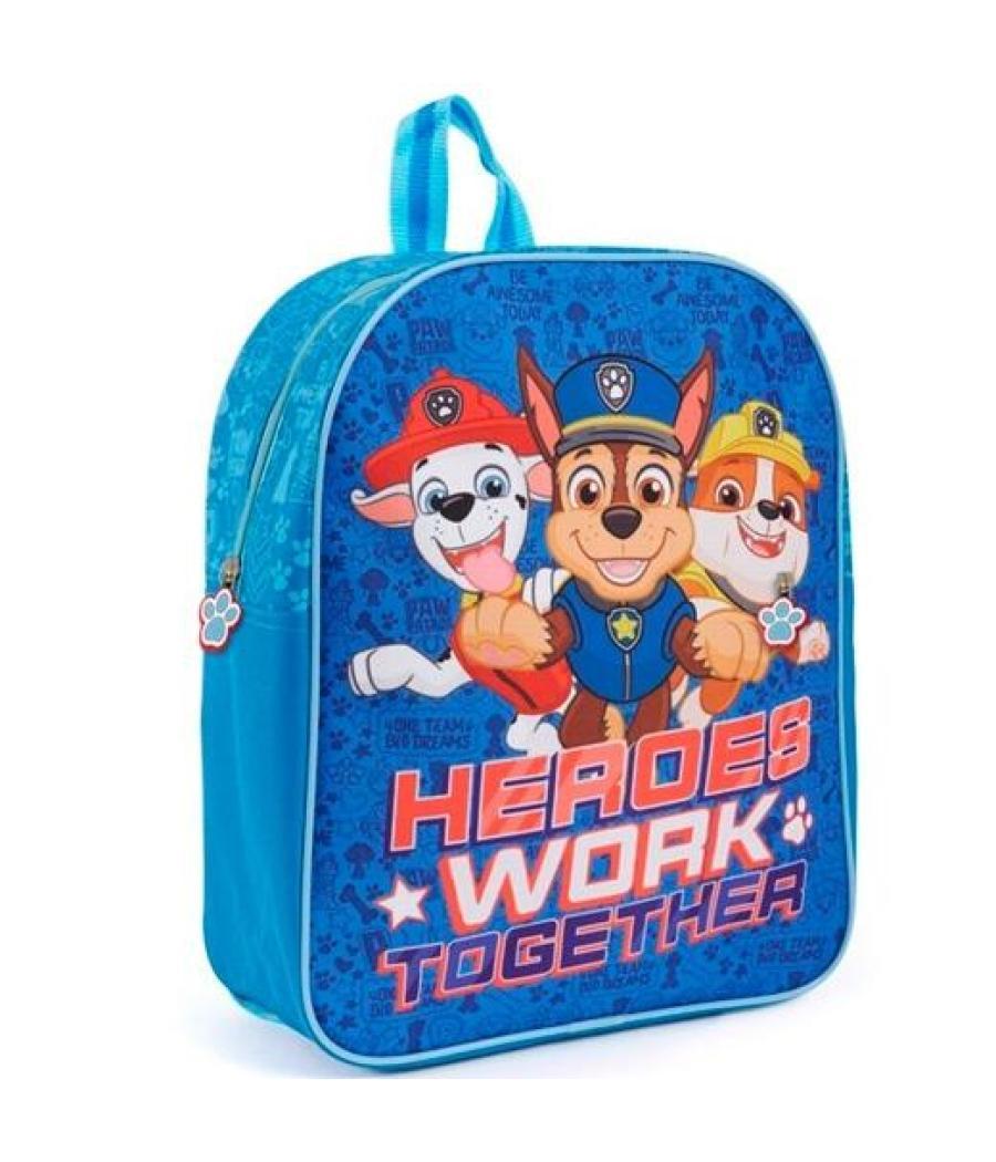 Perletti mochila paw patrol 30x24x10 cm