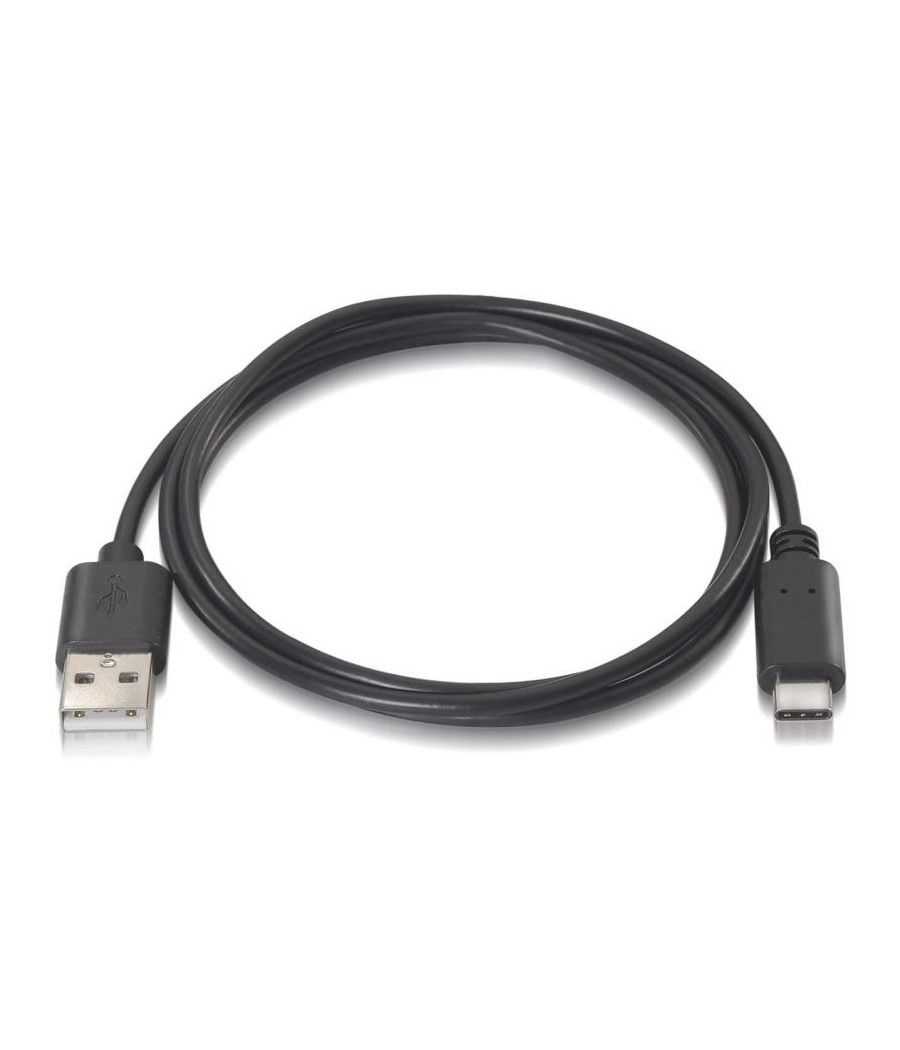 Cable USB 2.0 Aisens A107-0051/ USB Macho - USB Macho/ 1m/ Negro - Imagen 2