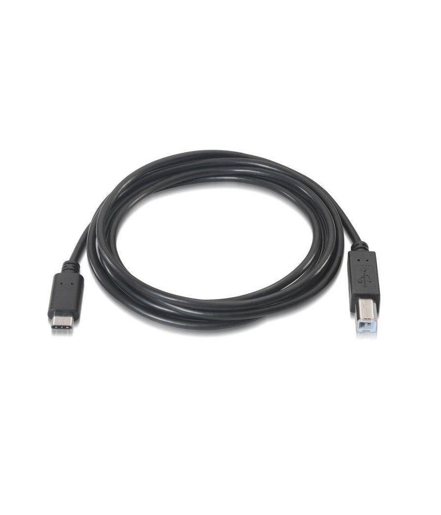Cable USB 2.0  Impresora Aisens A107-0054/ USB Tipo-C Macho - USB Macho/ 2m/ Negro - Imagen 2