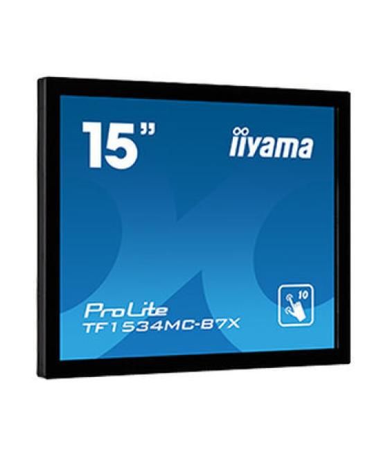 Iiyama prolite tf1534mc-b7x monitor pantalla táctil 38,1 cm (15") 1024 x 768 pixeles multi-touch multi-usuario negro