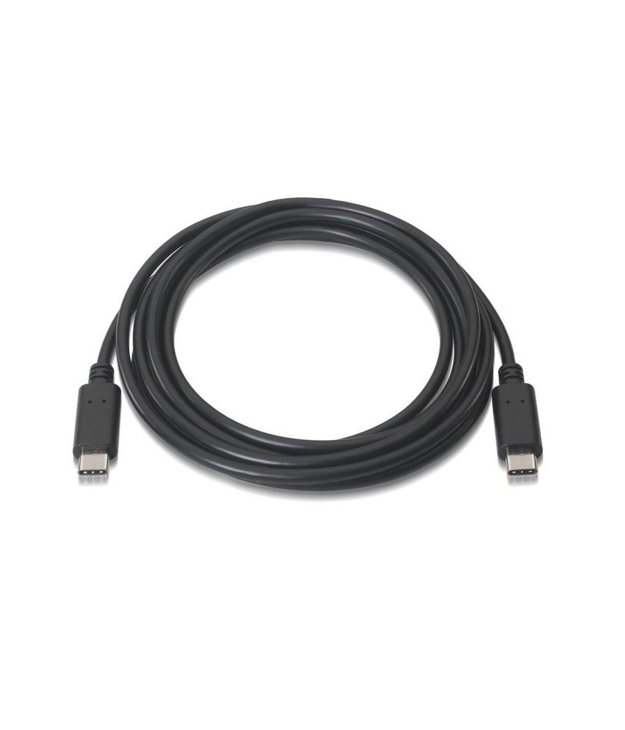 Cable USB 2.0 Tipo-C Aisens A107-0055/ USB Tipo-C Macho - USB Tipo-C Macho/ 0.5m/ Negro - Imagen 2
