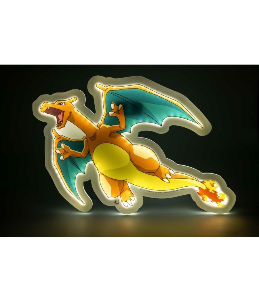 Mural lampara neon teknofun madcow entertainment pokemon charizard 30 cm