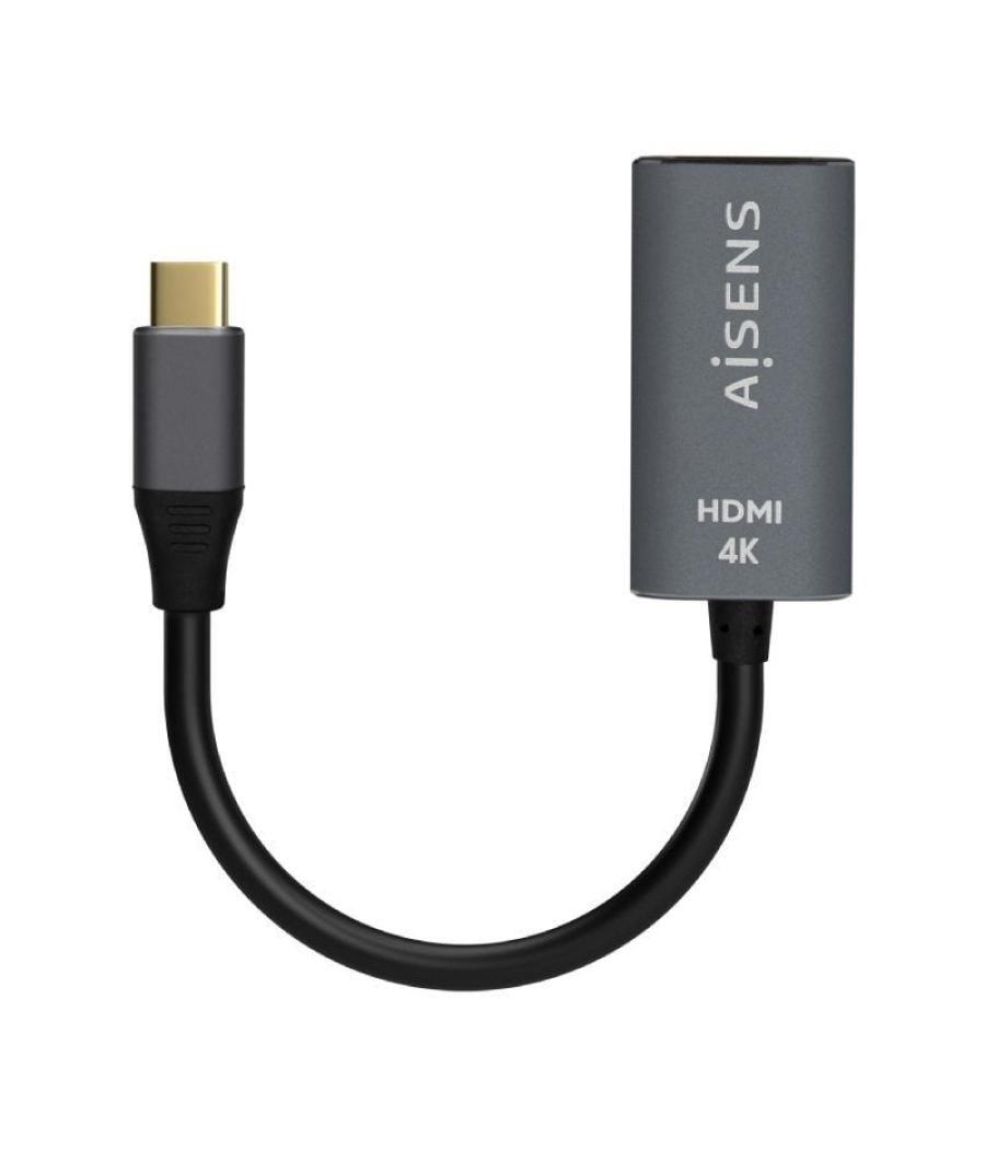 Conversor hdmi 4k 60hz aisens a109-0683/ hdmi hembra - usb tipo-c macho/ 15cm/ gris