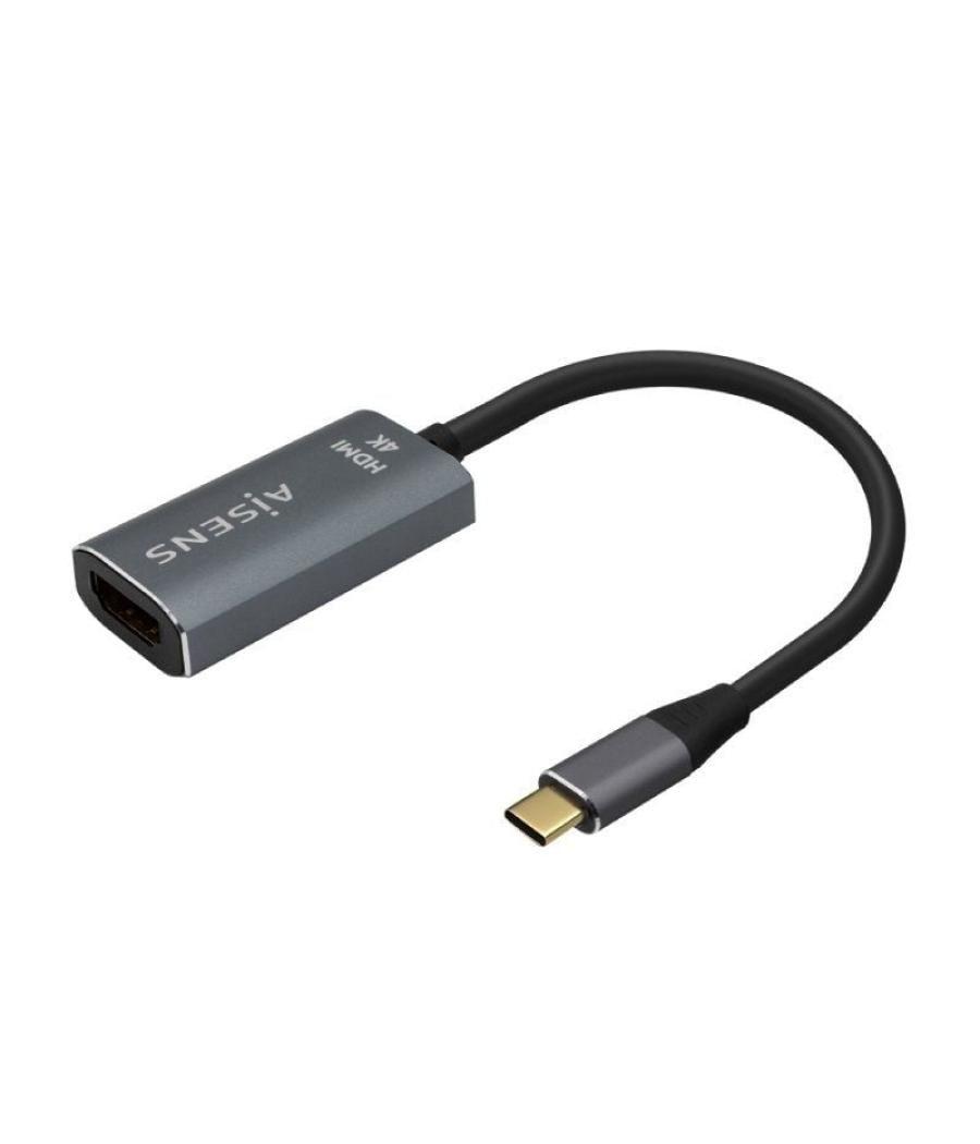 Conversor hdmi 4k 60hz aisens a109-0683/ hdmi hembra - usb tipo-c macho/ 15cm/ gris