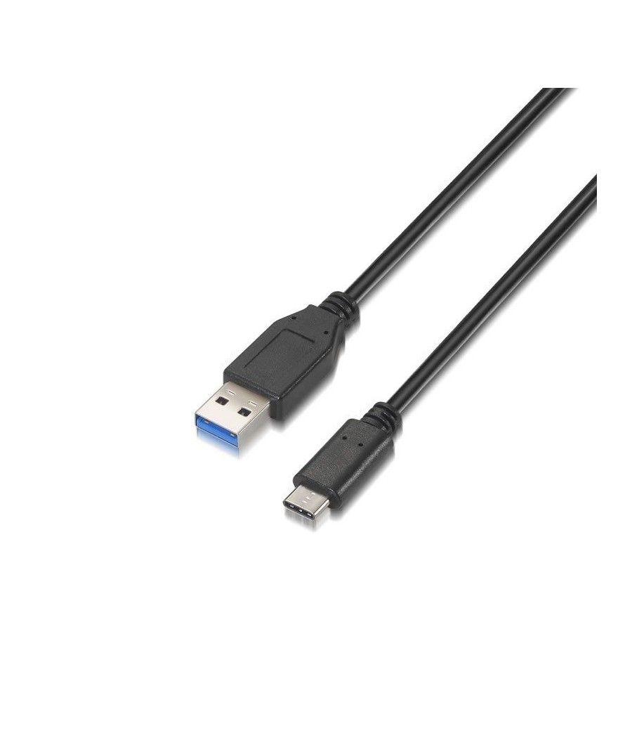 Cable USB 3.1 Aisens A107-0060/ USB Tipo-C Macho - USB Macho/ 1m/ Negro - Imagen 1