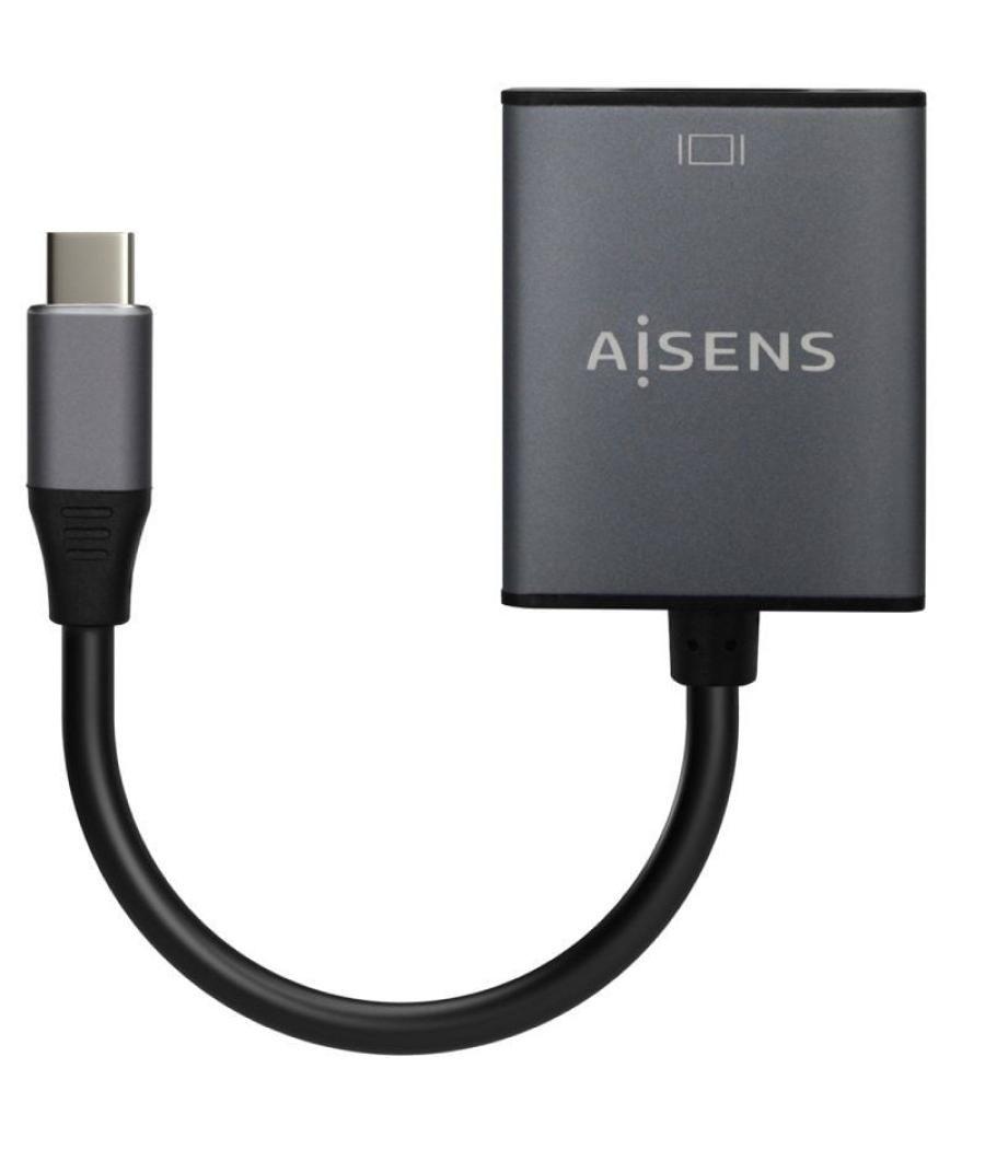 Conversor aisens a109-0691/ usb tipo-c macho - vga hembra/ 15cm/ gris